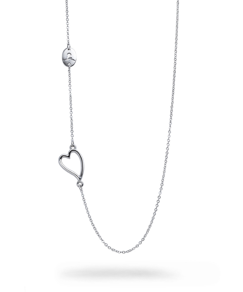 Silver Single Heart Necklace