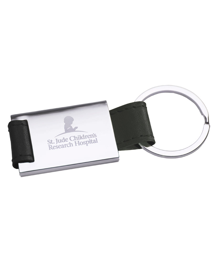 Leather Key Chain - Black