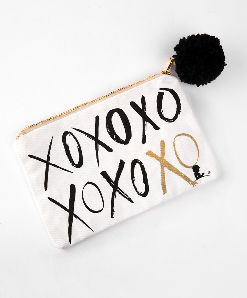 XOXO Pom Pom Jewelry Bag
