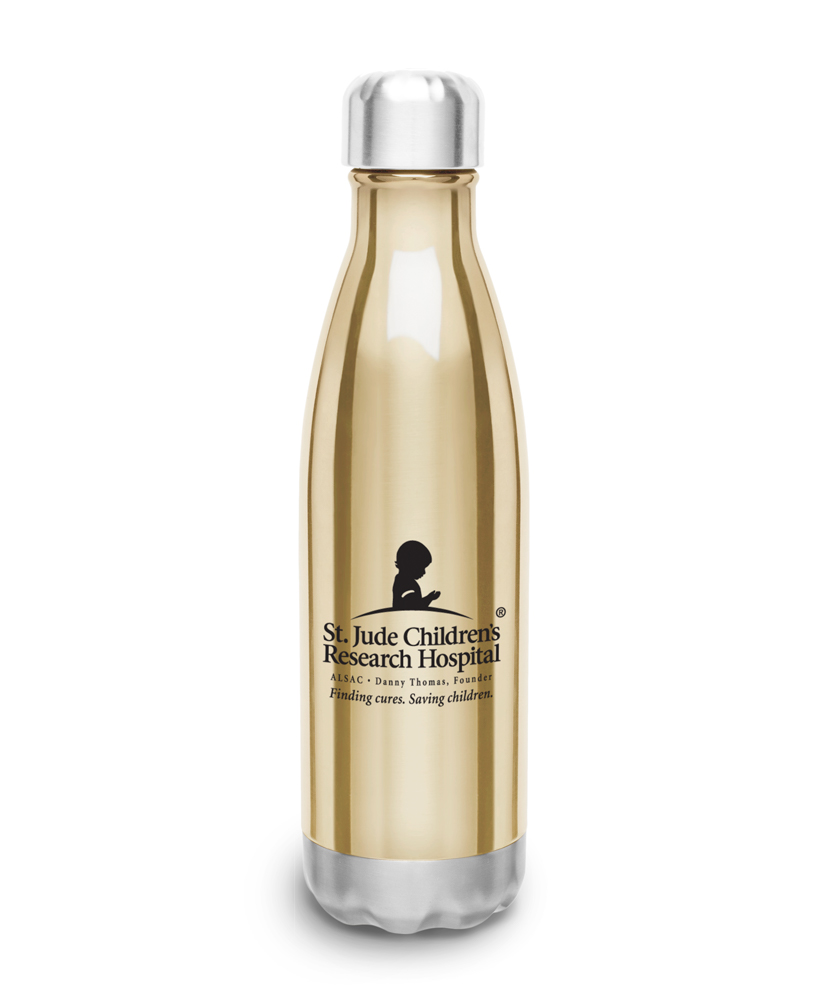 Double Wall Metal Water Bottle - Gold