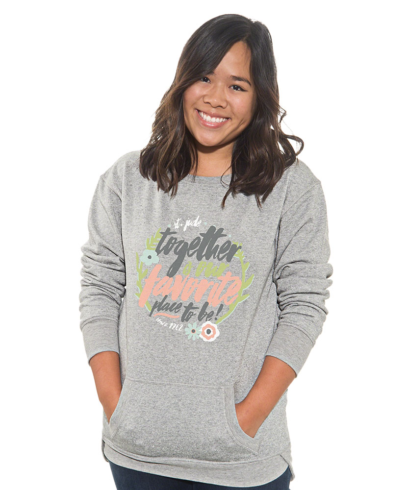 Favorite Place To Be Glitter Sweatshirt