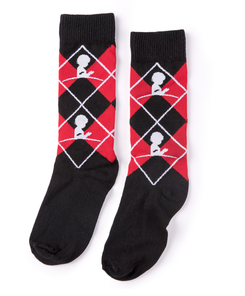 Argyle Black Dress Sock