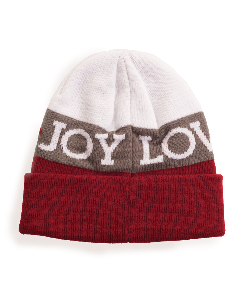 Hope Love  Joy Knit Beanie