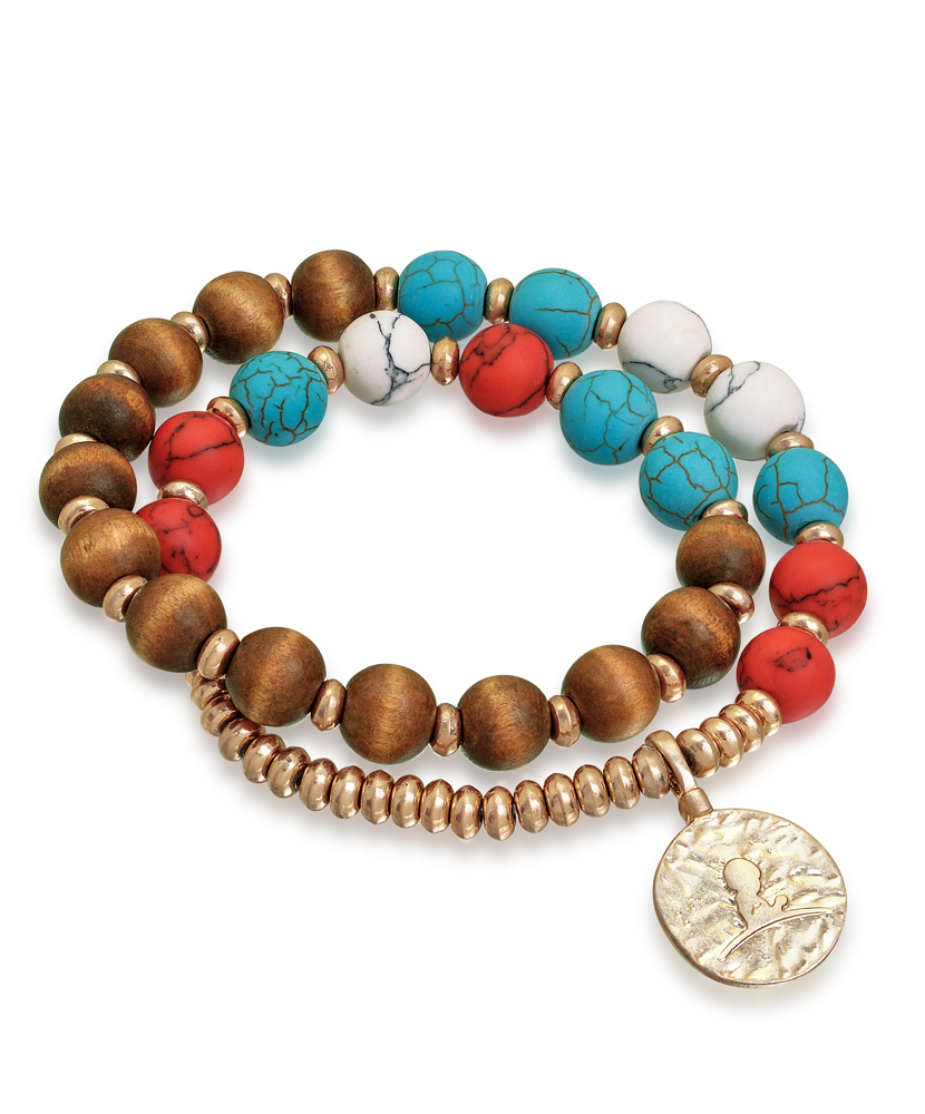 Howlite Gemstone Wrap Bracelet