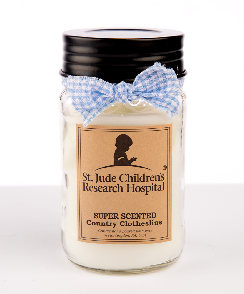 Super Scented Mason Jar Candle - Country Clothesline