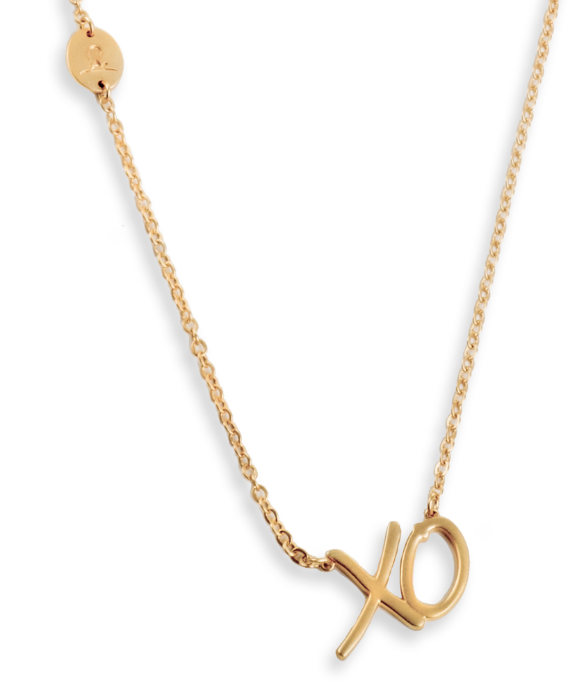 XO Matte Gold Necklace