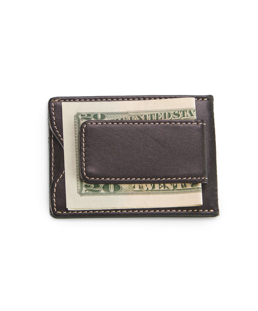 Leather Money Clip Wallet