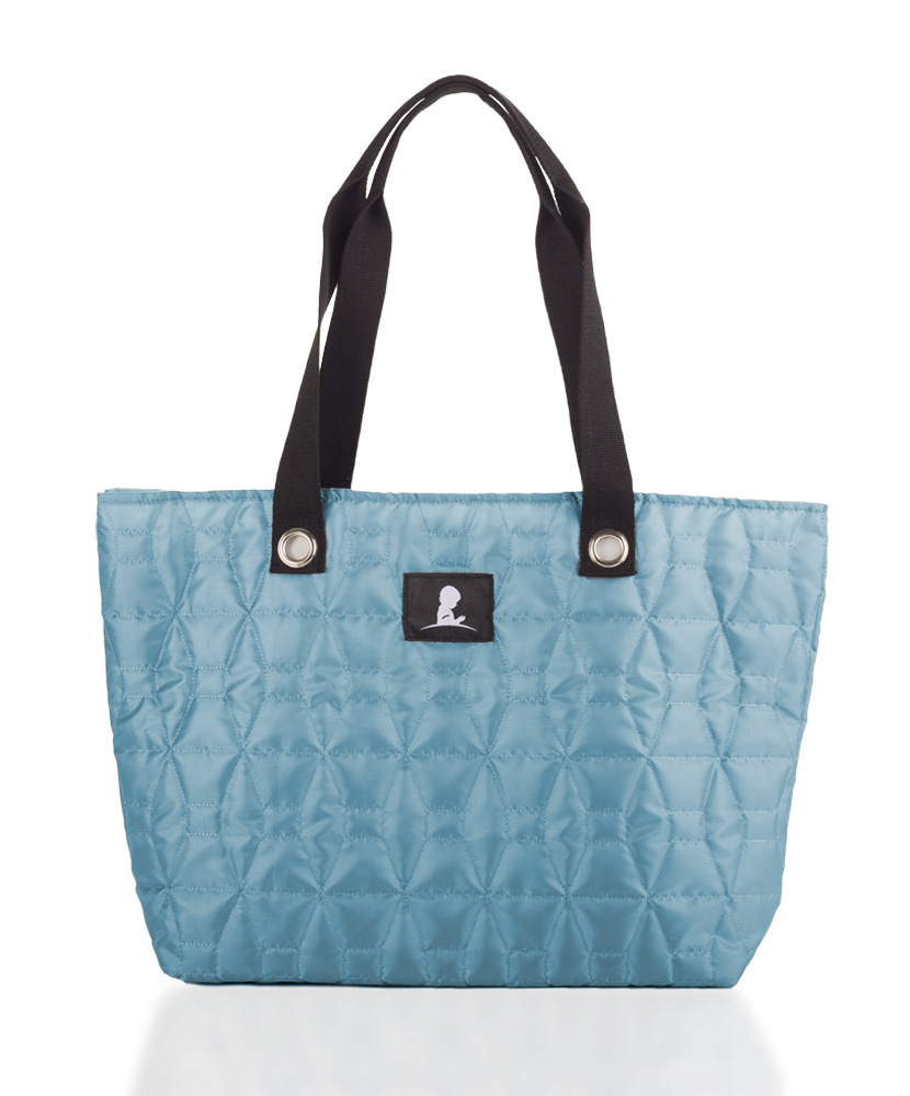 Teal Quilted Tote