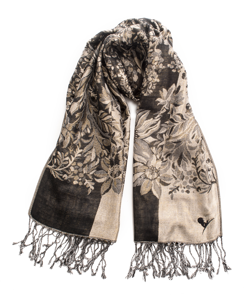 Floral Print Pashmina Scarf